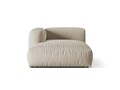 Sezlong modular living stanga 1 loc, Martina-169, Micadoni Home, 176x123x75 cm, tesatura structurata catifelata, bej deschis