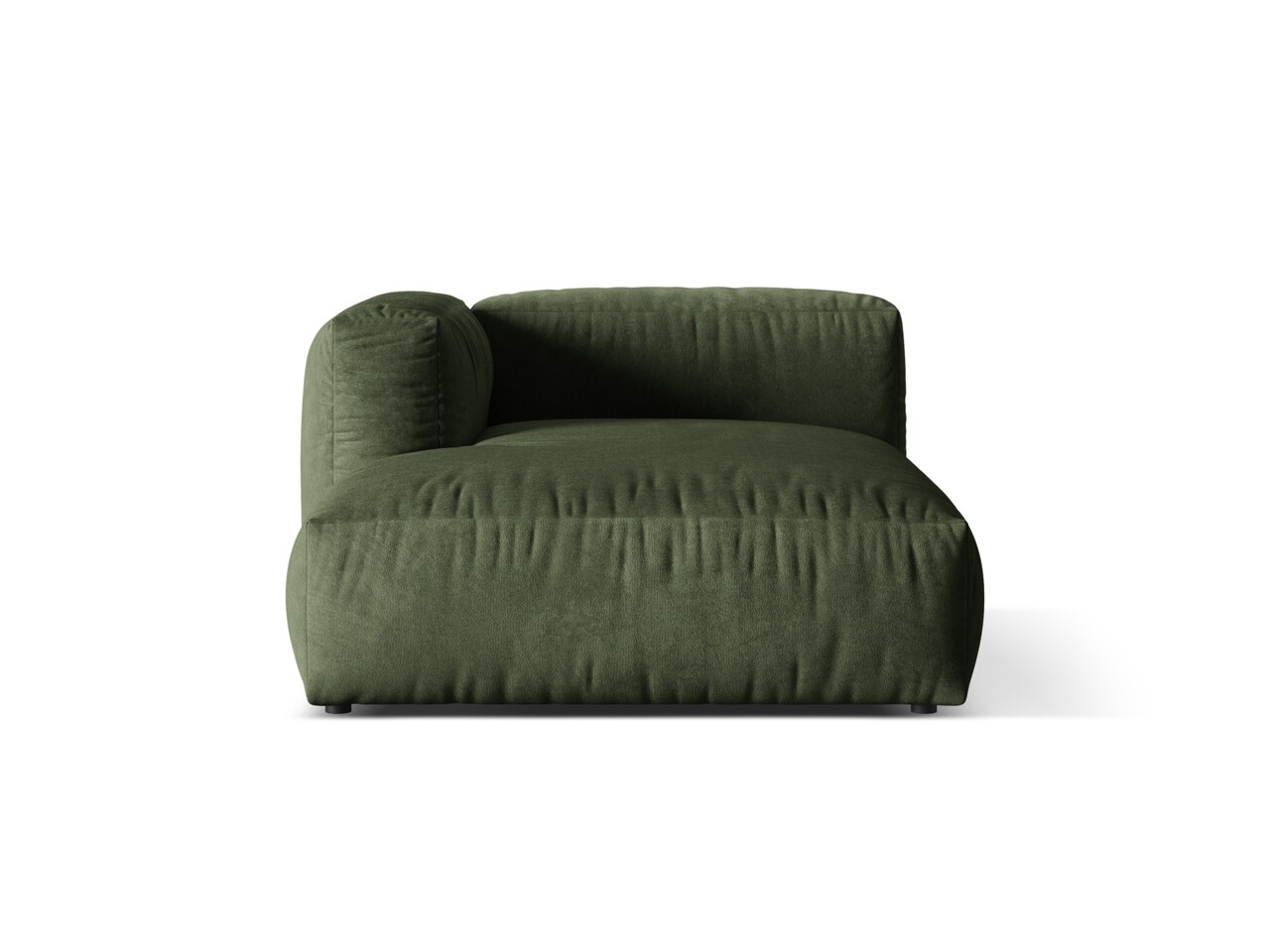 Sezlong modular living stanga 1 loc, Martina-120, Micadoni Home, 176x123x75 cm, catifea, verde - 1 | YEO