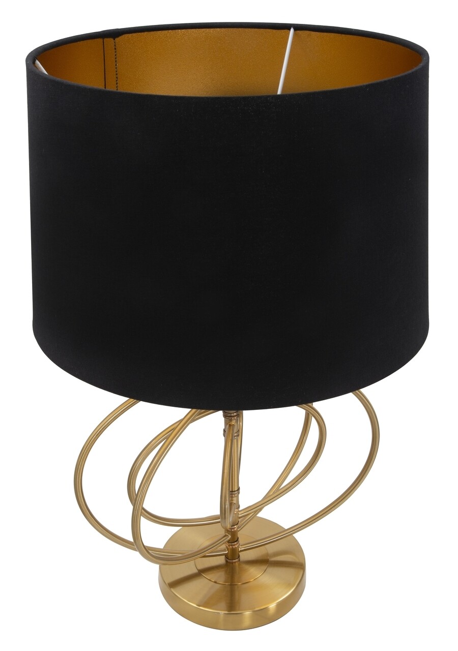 Lampa de masa, Fluy, Mauro Ferretti, 1 x E27, 40W, negru/auriu - 2 | YEO