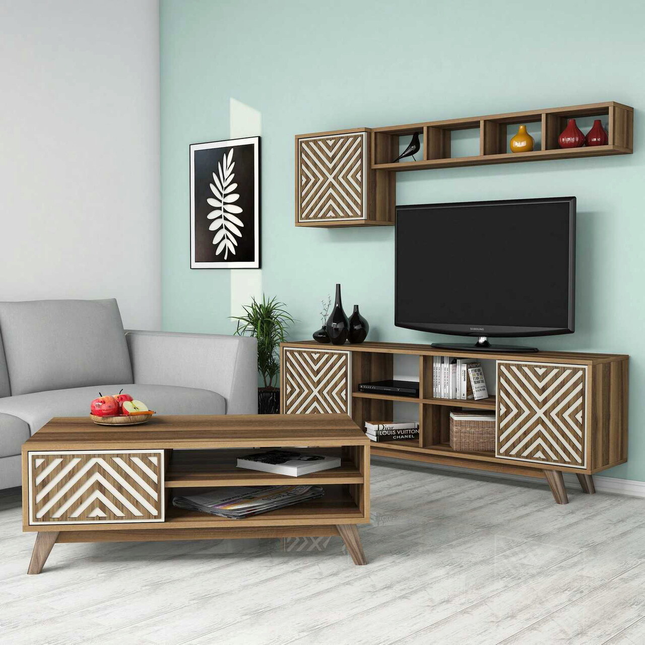 Set mobilier living, Hommy Craft, İnci, Maro/Crem