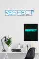 Decoratiune luminoasa LED, Respect, Benzi flexibile de neon, DC 12 V, Albastru