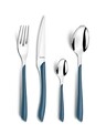 Set tacamuri pentru 4 persoane, 16 piese, Amefa, Eclat Denim Blue, inox