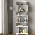 Biblioteca Blok, Woody Fashion, 60x19.5x165 cm, alb