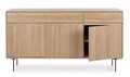 Bufet inferior Widald, Bizzotto, 160 x 40 x 85.5 cm, MDF/furnir din lemn de frasin, natural