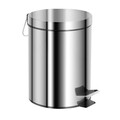 Cos de gunoi cu pedala, 5 L, 20.5x28 cm, inox