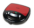 Sandwich maker Garnet, Heinner, 750W, plastic, negru/rosu