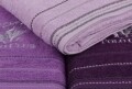 Set 3 prosoape de baie Beverly Hills Polo Club, 70x140 cm, 100% bumbac, Purple/Dark Purple/Light Purple