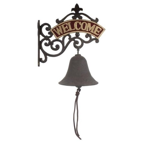 Decoratiune Bell, InArt, 19x21 cm, metal, gri