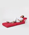 Fotoliu extensibil, Siesta, Ferndale Bean Bag, 55 - 180 cm, poliester impermeabil, rosu