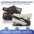 Set 4 suporti pentru pantofi Maximex, Shoe, 29x11.5x15, polipropilena, negru