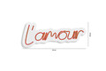 Decoratiune luminoasa LED, L'amour, Benzi flexibile de neon, DC 12 V, Rosu