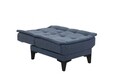 Set canapea extensibilă, Unique Design, 867UNQ1695, Lemn de carpen, Albastru navy