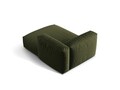 Sezlong modular living dreapta 1 loc, Martina-169, Micadoni Home, 176x123x75 cm, tesatura structurata catifelata, verde