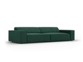 Canapea 3 locuri, Jodie, Micadoni Home, BL, 204x102x70 cm, poliester, verde