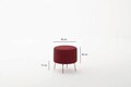 Bancheta, Balcab Home, 825BLC1273, Lemn de fag / MDF, Rosu claret