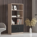 Corp biblioteca, Locelso, Vario D, 63.6x140x37.6 cm, Stejar / Negru