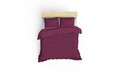 Lenjerie de pat dubla King Quilt(FR) Plum, Patik, 3 piese, 240x220 cm, bumbac ranforce, mov