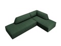 Coltar dreapta 4 locuri, Ruby, Micadoni Home, BL, fara cotiera, 273x180x69 cm, poliester, verde