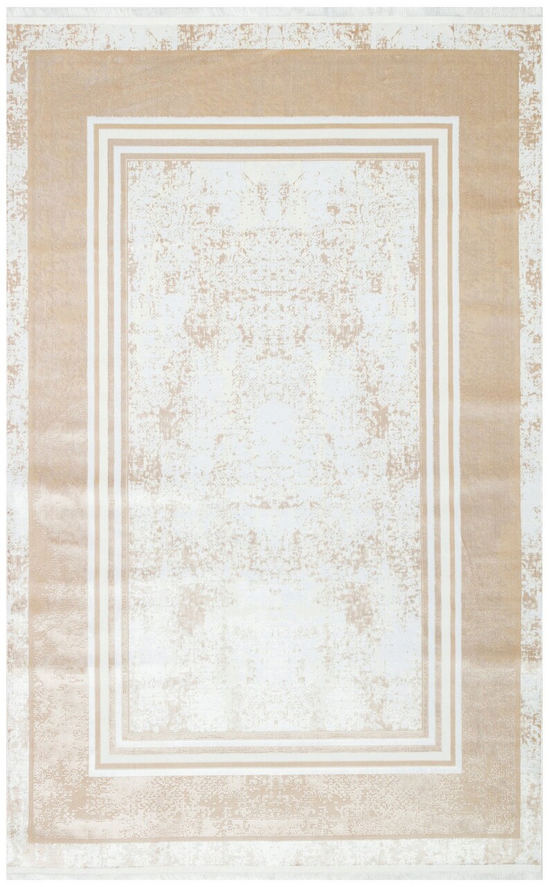 Covor de hol, St 17 Beige Xw , 80x150 cm, Poliester, Bej/Alb - 1 | YEO