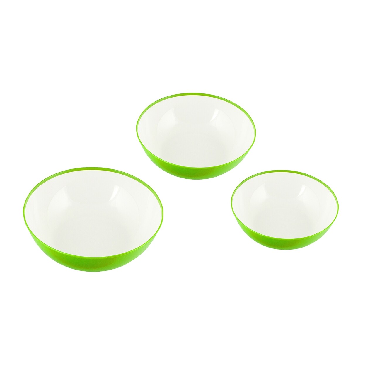 Set 3 Boluri, Casa Plastor, Shiuly, 0.6 + 0.9 + 1.2 L, Plastic, Verde