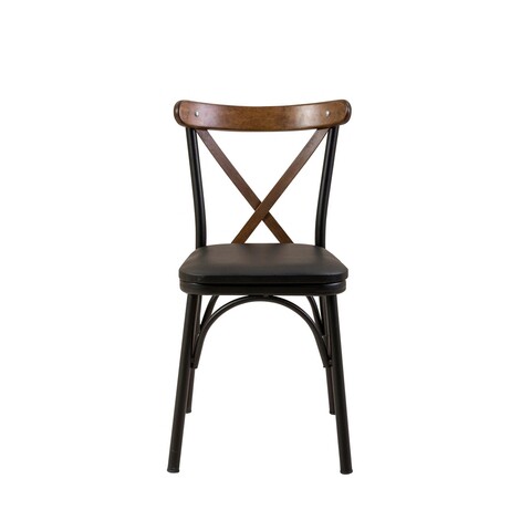 Scaun, Vella, Oliver Chair, 46x87x48cm, PAL melaminat, Negru