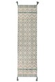 Covor Lella, Flair Rugs, 60x200 cm, bumbac, ivoar/teal