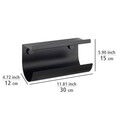 Suport rola servetele Jet, Wenko, 30x12x15 cm, metal, negru