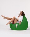 Fotoliu puf, Bean Bag, Ferndale Premium XXL, 115 x 130 cm, poliester impermeabil, verde