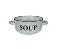 Bol Soup v3, Excellent Houseware, 18x13x6.5 cm, 490 ml, ceramica, verde deschis