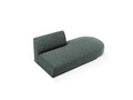 Modul canapea dreapta 2 locuri, Miley, Micadoni Home, BL, 158x85x74 cm, poliester chenille, albastru petrol