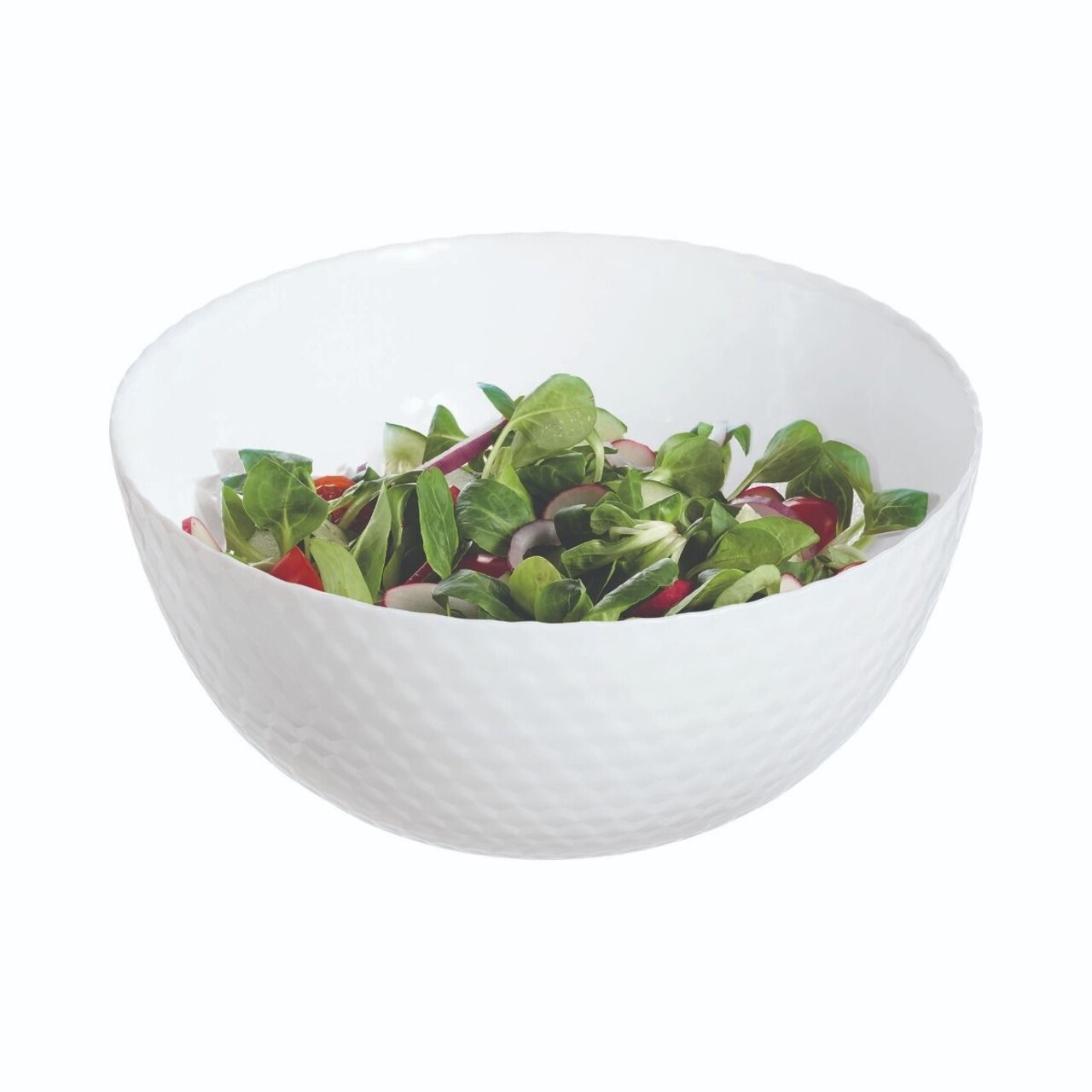 Bol Salata, Luminarc, Pampille, Ø 24 Cm, Sticla, Alb