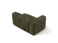 Modul stanga pentru canapea modulara, 1 loc, Martina-212, Micadoni Home, 160x106x75 cm, velur, verde muschi