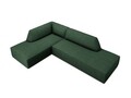 Coltar stanga 4 locuri, Ruby, Micadoni Home, BL, fara cotiera, 273x180x69 cm, poliester, verde