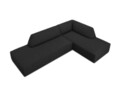 Coltar dreapta 4 locuri, Ruby, Micadoni Home, BL, fara cotiera, 273x180x69 cm, poliester, negru