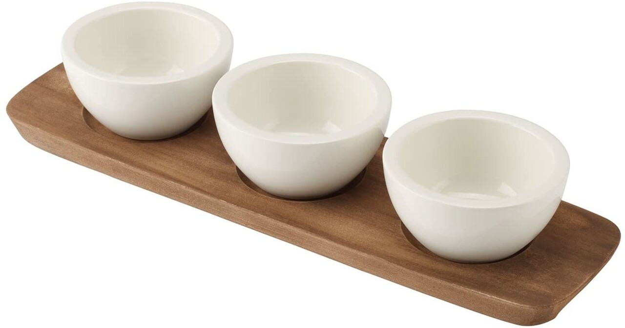 Set servire sosuri / aperitive 4 piese, Villeroy & Boch, Artesano Original Starter, portelan premium