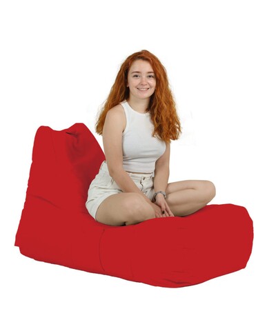 Fotoliu puf, Bean Bag, Ferndale Trendy, 105 x 75 cm, poliester impermeabil, rosu