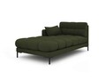 Sezlong living stanga 1 loc, Mamaia, Micadoni Home, BL, 185x102x75 cm, tesatura tip twill, verde