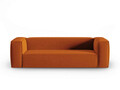 Canapea 4 locuri, Mackay, Cosmopolitan Design, 230x94x73 cm, catifea, teracota