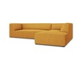 Coltar dreapta 4 locuri, Ruby, Micadoni Home, BL, 273x180x69 cm, poliester, galben