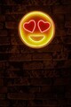 Decoratiune luminoasa LED, Love Smile, Benzi flexibile de neon, DC 12 V, Roșu / galben