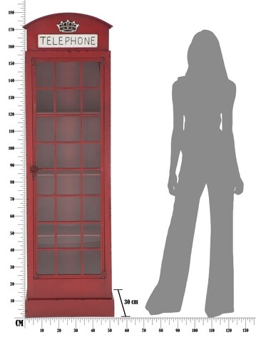 Biblioteca Telephone Booth, Mauro Ferretti, 52x30x180 cm, fier, rosu