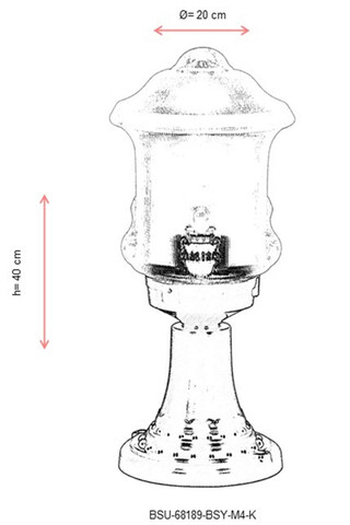 Lampa de exterior, Avonni, 685AVN1275, Plastic ABS, Negru