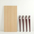 Birou, Logg, Eridanos, 120x75x60 cm, Lemn / Burgundy