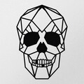 Decoratiune de perete, Skull Metal Decor, metal, 50 x 35 cm, negru