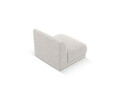 Modul canapea 1 loc fara cotiere, Miley, Micadoni Home, BL, 85x75x74 cm, poliester chenille, gri deschis