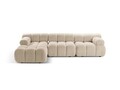 Coltar modular stanga 4 locuri, Bellis-213, Micadoni Home, 282x155x70 cm, tesatura boucle, bej deschis