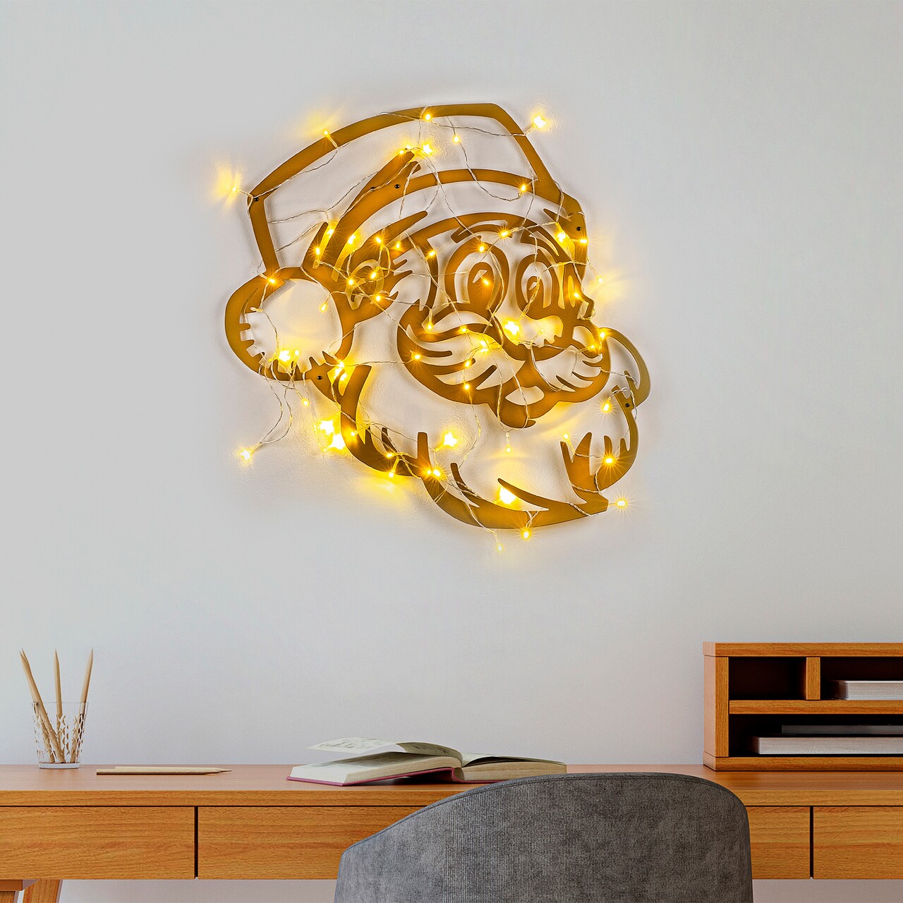 Decoratiune de luminoasa XMASGOLD-014, Tanelorn, 61x59 cm, metal, auriu - 1 | YEO