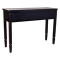 Consola cu 1 sertar Antique Black, Creaciones Meng, 112x38x82 cm, lemn de brad, negru antic