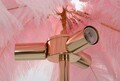 Lampadar Palm Pink, Mauro Ferretti, Ø55 x 160 cm, 3 x E14, 40W, fier, roz/auriu