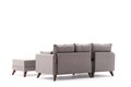 Coltar extensibil pe stanga Bella Mini, Balcab Home, 205x81x85 cm, lemn, maro